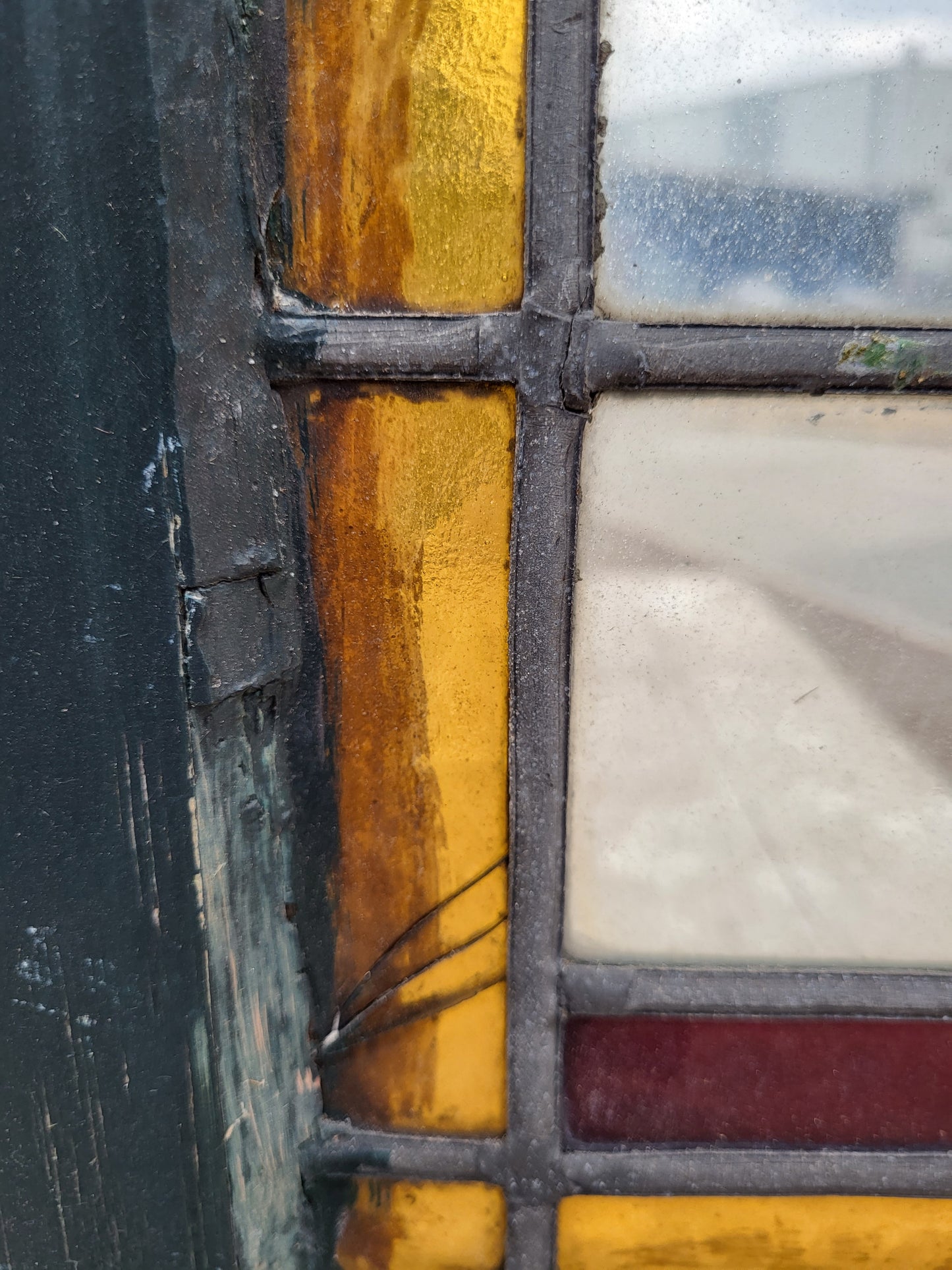 Glas in lood raam 58x38cm(GL63)
