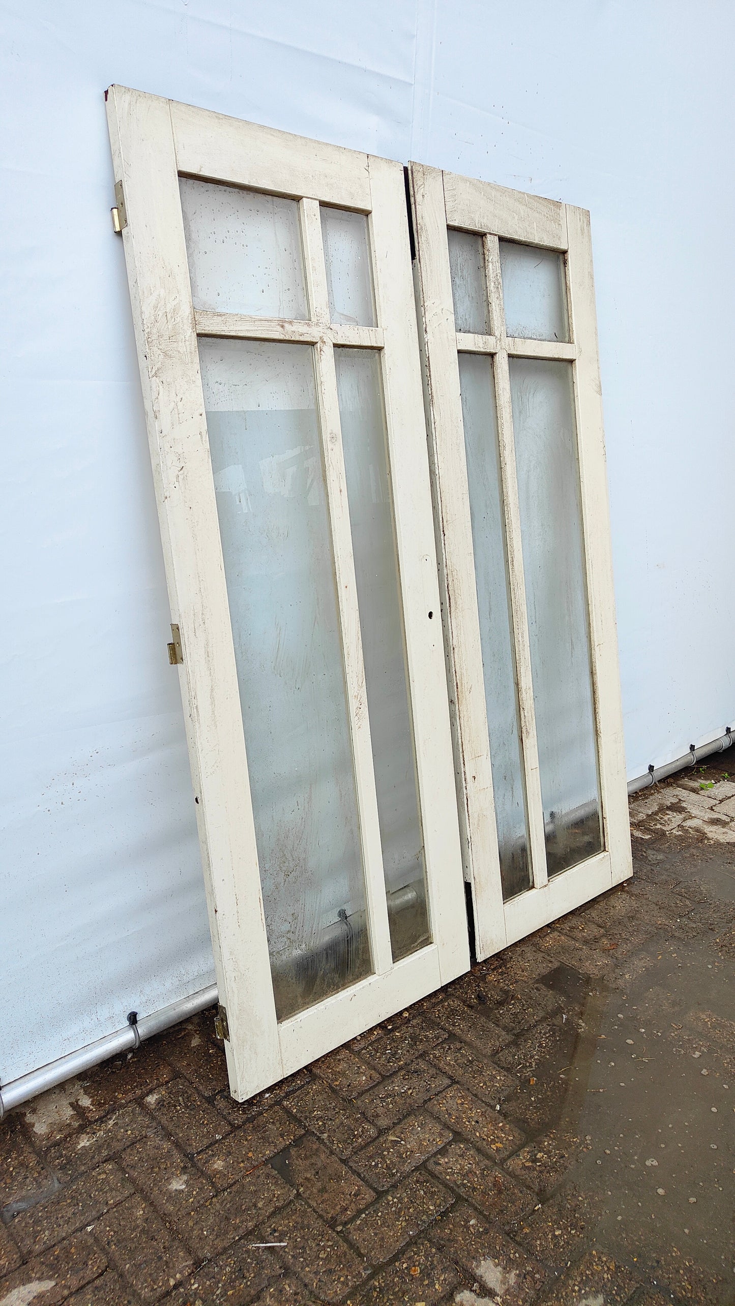 Set deuren met glas 201,5x73cm