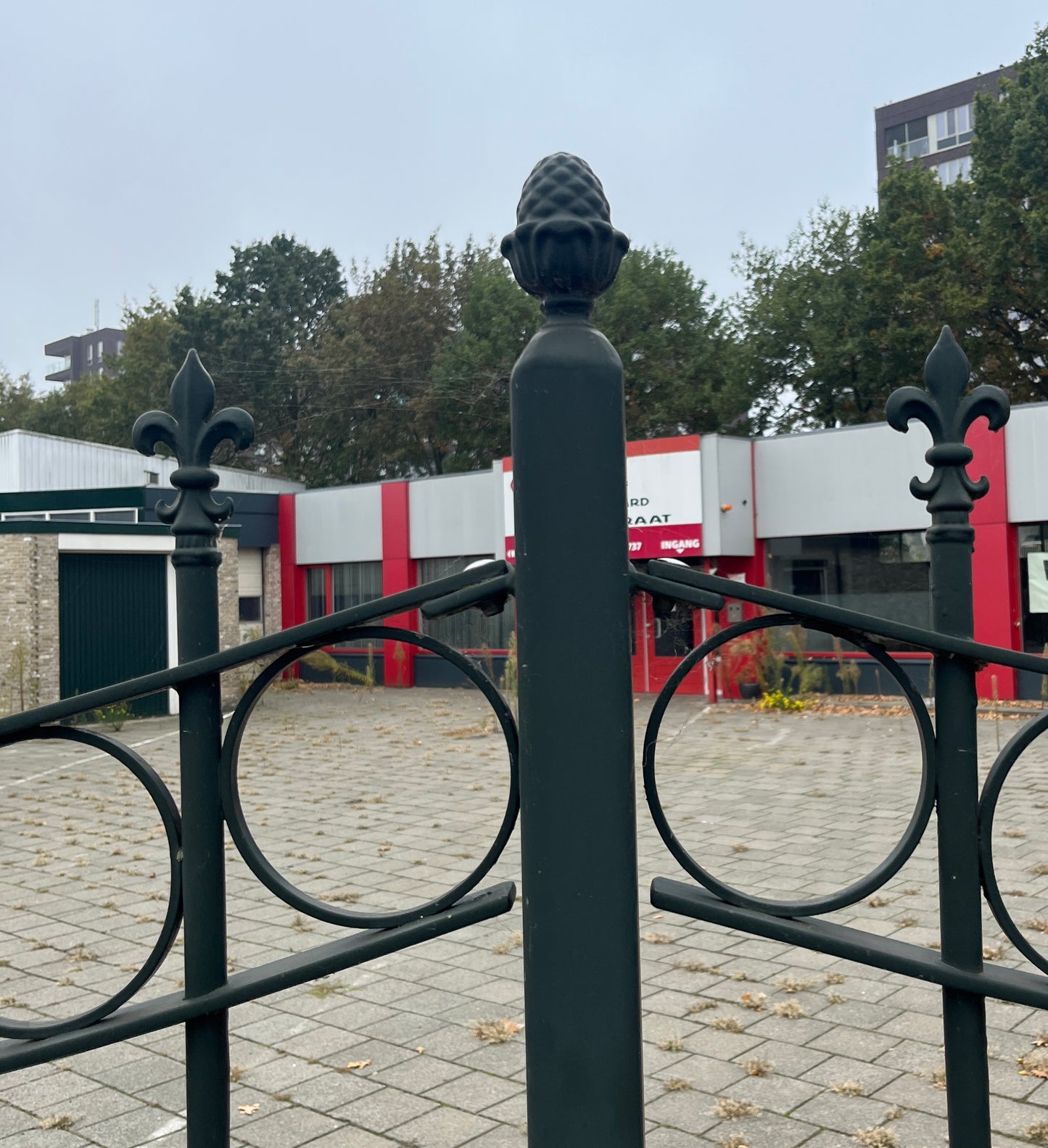 ierhekwerk met openslaande poorten(+/- 42meter)