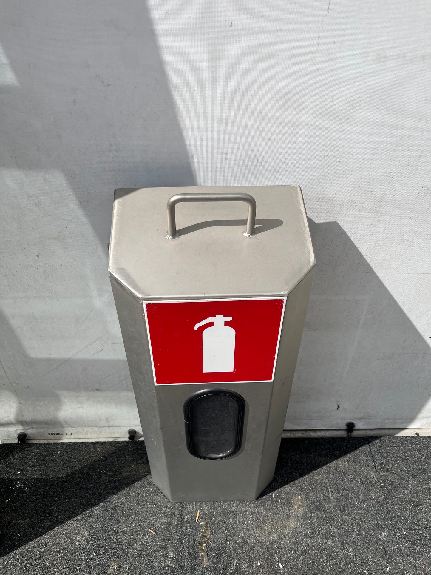 RVS beschermkasten voor brandblussers