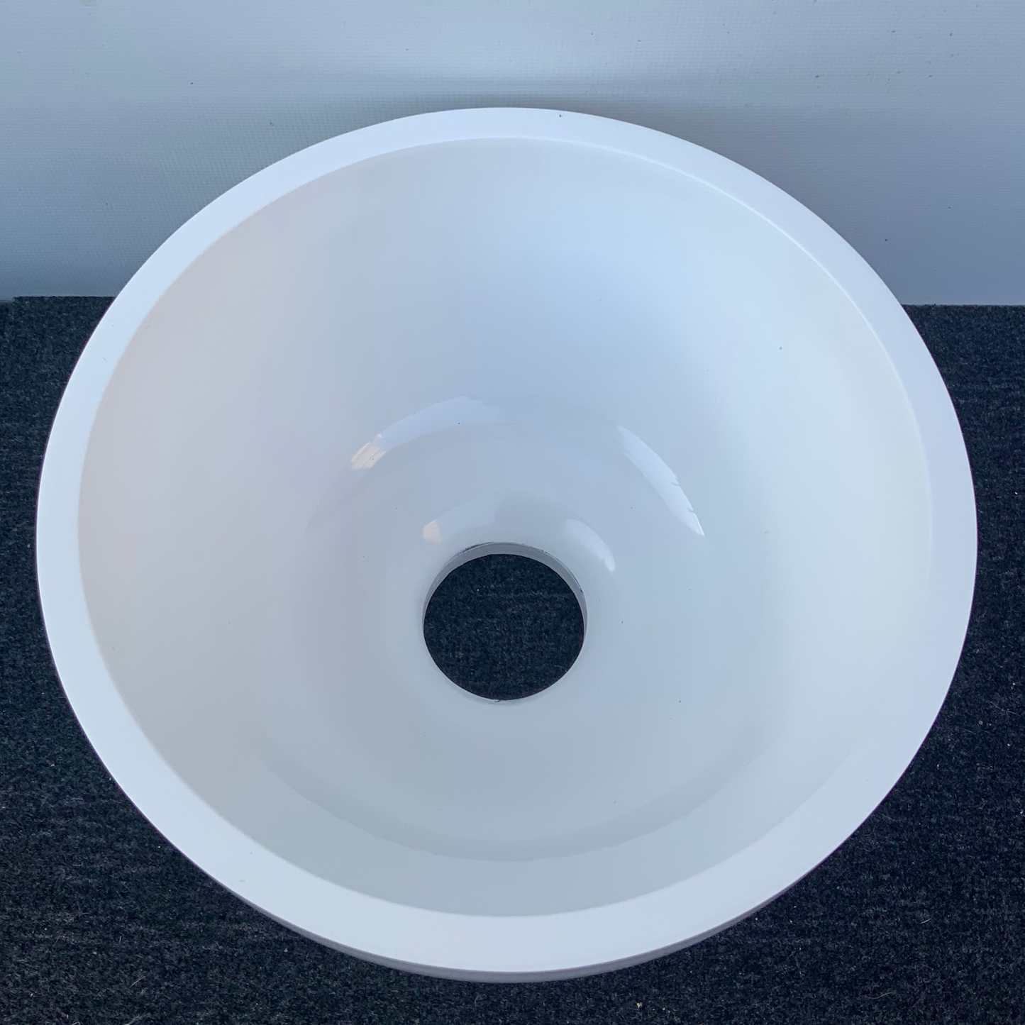 Ink Otello XS fontein kom rond porselein wit