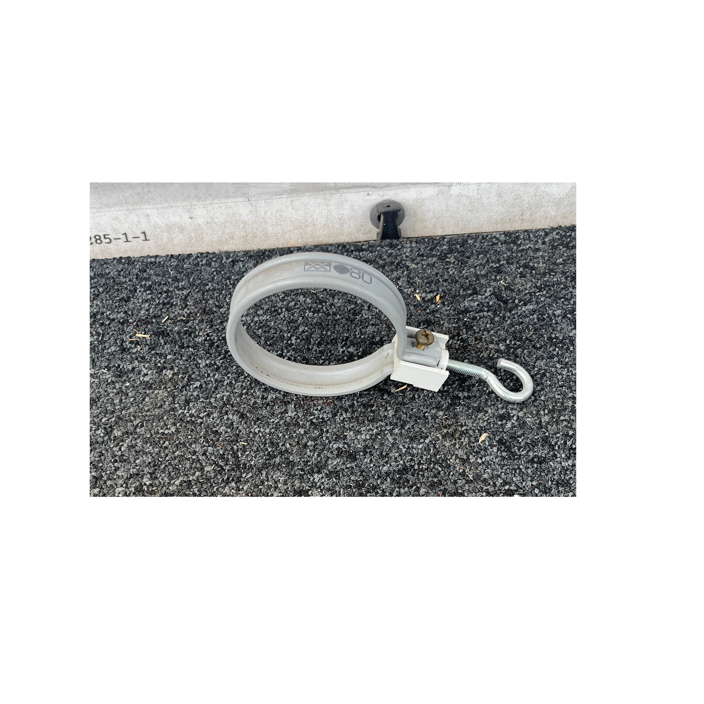 PVC hemelwaterafvoer beugel 80mm