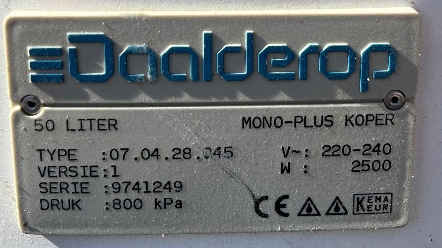 Daalderop 50 liter boiler