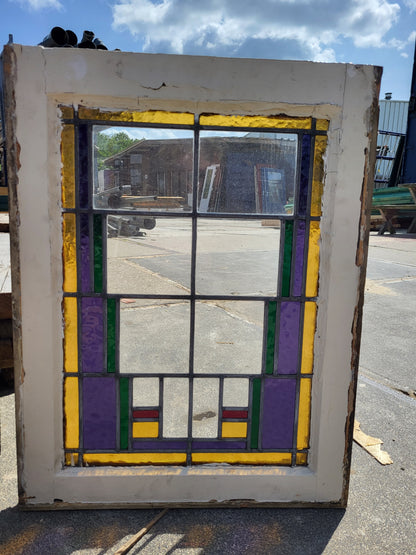 Glas in lood raam 70x53,5cm(GL7)