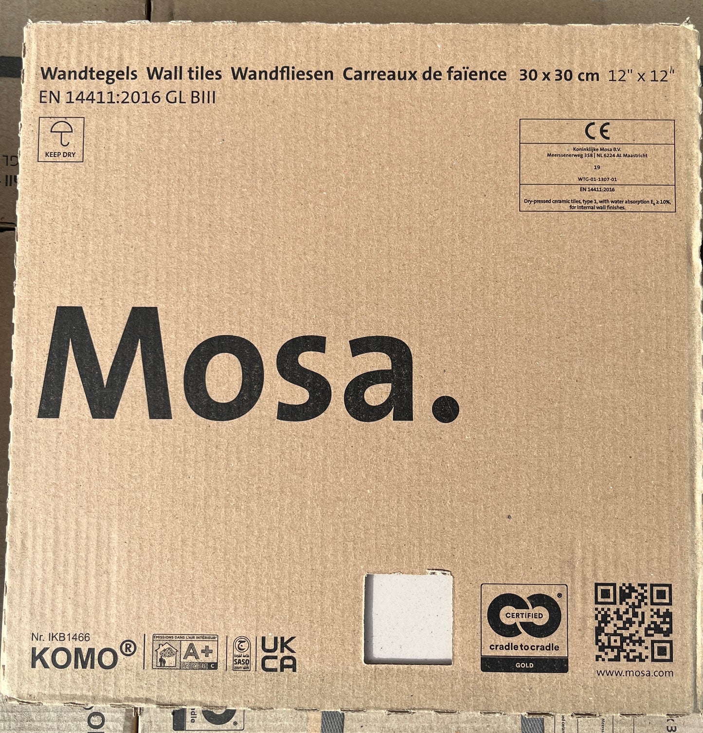 Mosa wandtegels 30x30x0,7cm