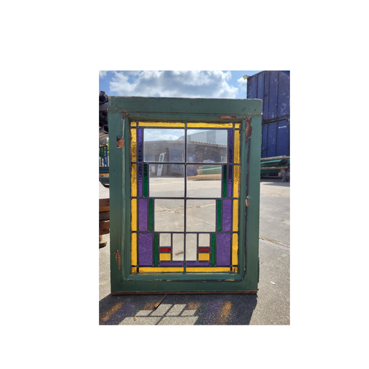 Glas in lood raam 70x53,5cm(GL7)