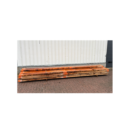 Gebruikte balken 16/16,5 x 6/6,5 x 440cm