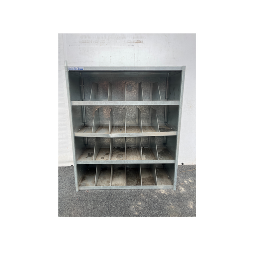 Magazijn/schuur kast met opbergvakjes(stapelbaar)