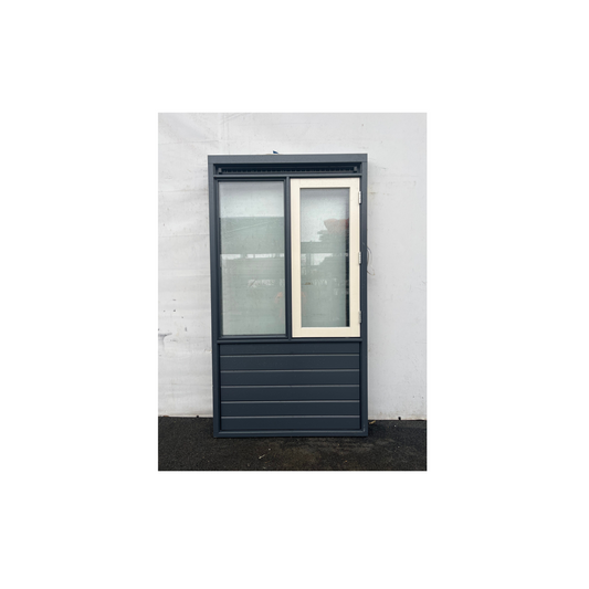 Raamkozijn met rechtsdraaiend raam en hor 125x225(KZ003)